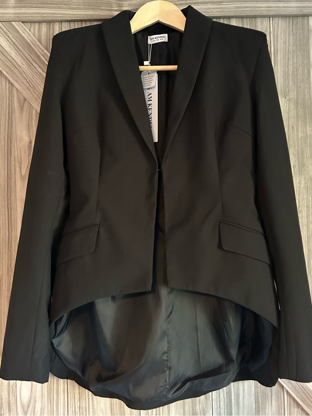 🏷️ I AM KENDELL Asymmetric Avant Garde High-Low Tailored Blazer – NWT